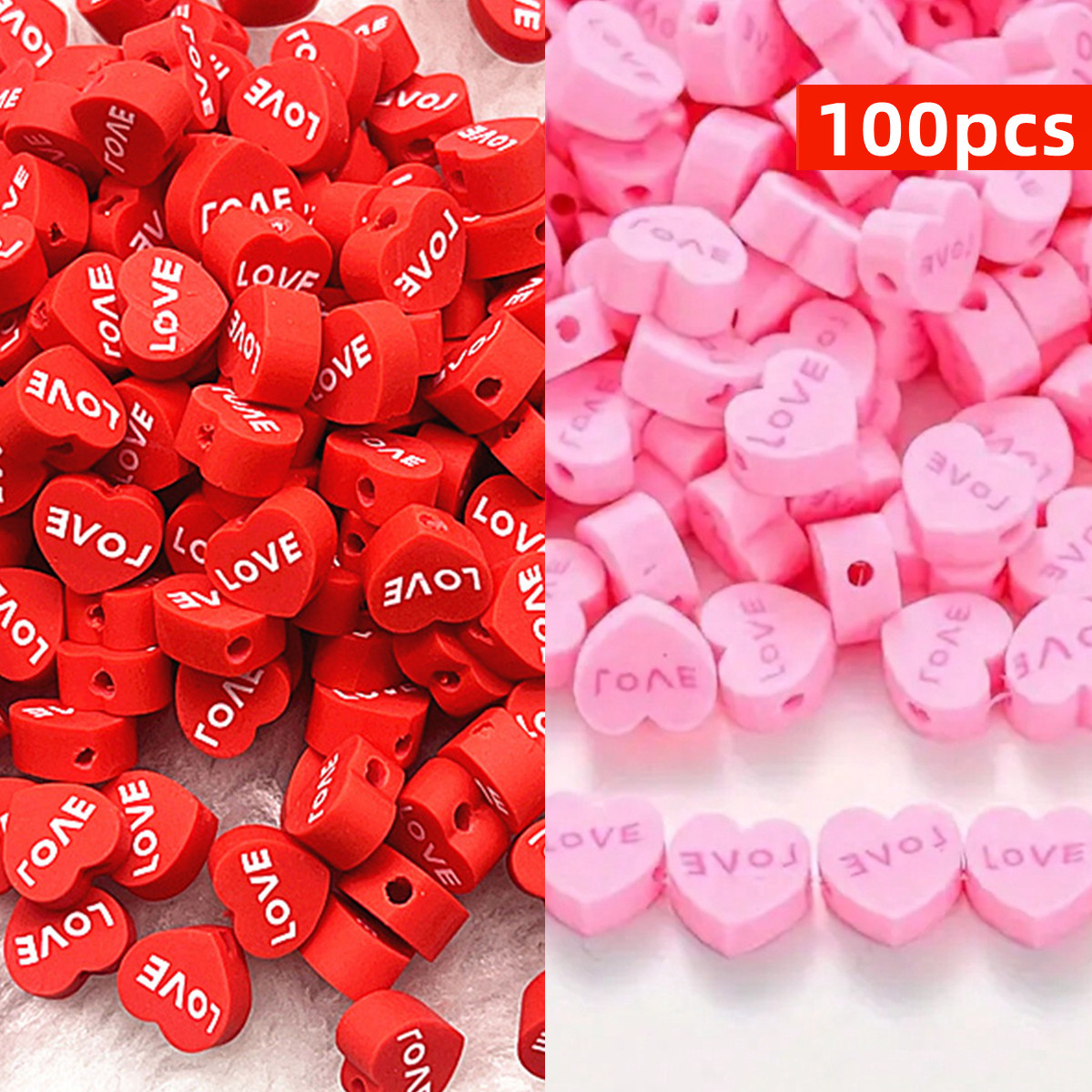 Jewelry Making In Clay - 100pcs Manik-manik Tanah Liat Lembut Bentuk