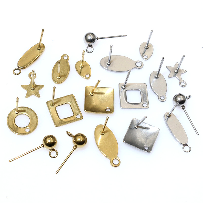 Jewelry Making Essentials - 20 Buah Anting-Anting Kerajinan Baja Tahan