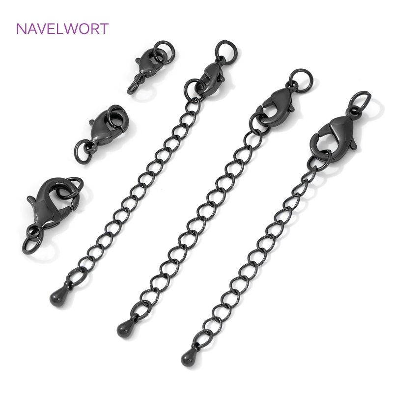 Jewelry Making Essentials - Warna Hitam Kuningan Lobster Gesper &