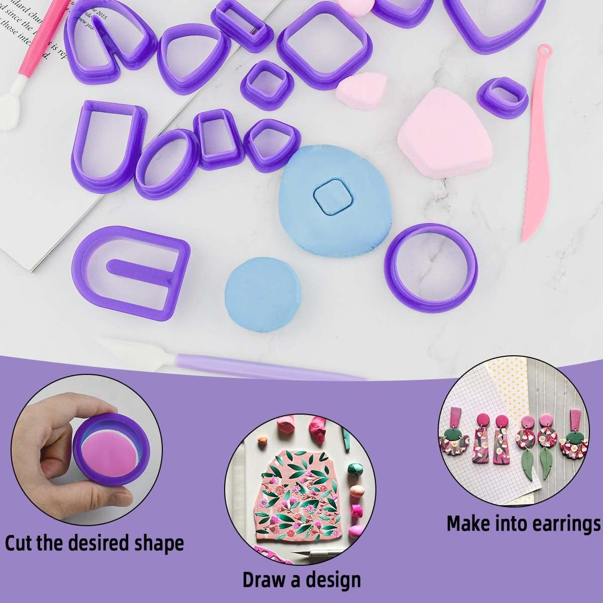 Kit Pembuatan Anting Tanah Lia - Jewelry Making In Clay ulasan dan harga