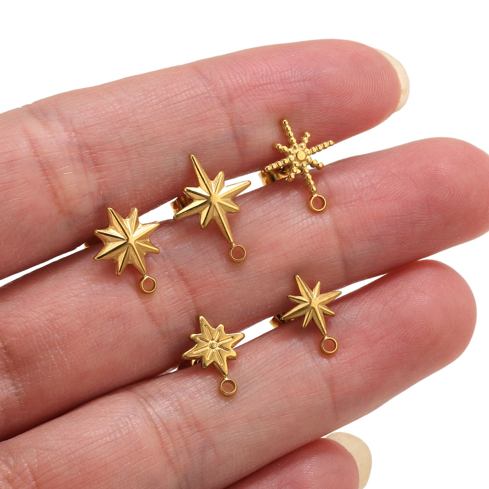 6 pcs Anting-anting Bintang St - Jewelry Making Techniques ulasan dan harga