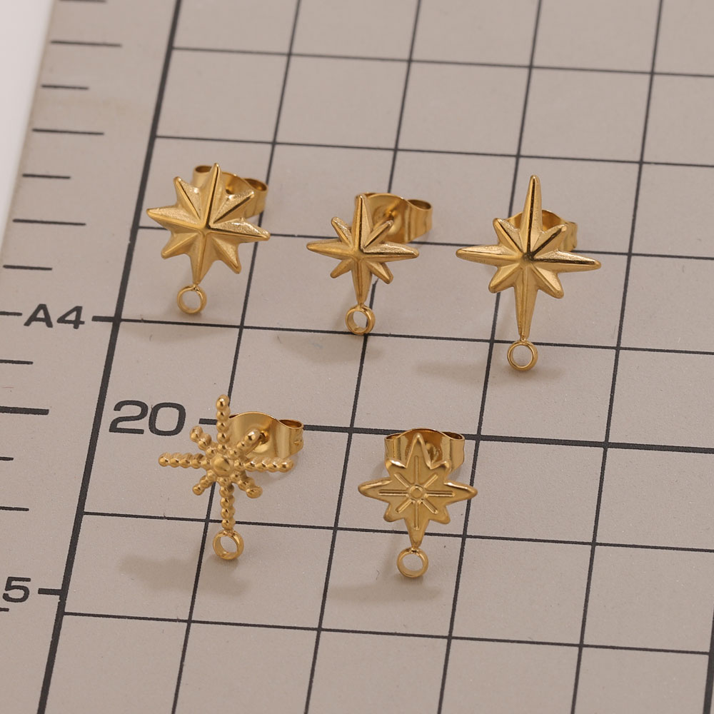 6 pcs Anting-anting Bintang St - Jewelry Making Techniques ulasan dan harga
