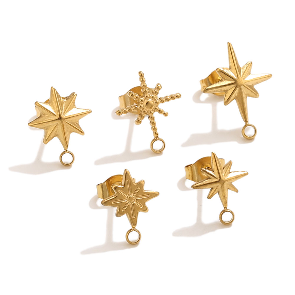 6 pcs Anting-anting Bintang St - Jewelry Making Techniques ulasan dan harga