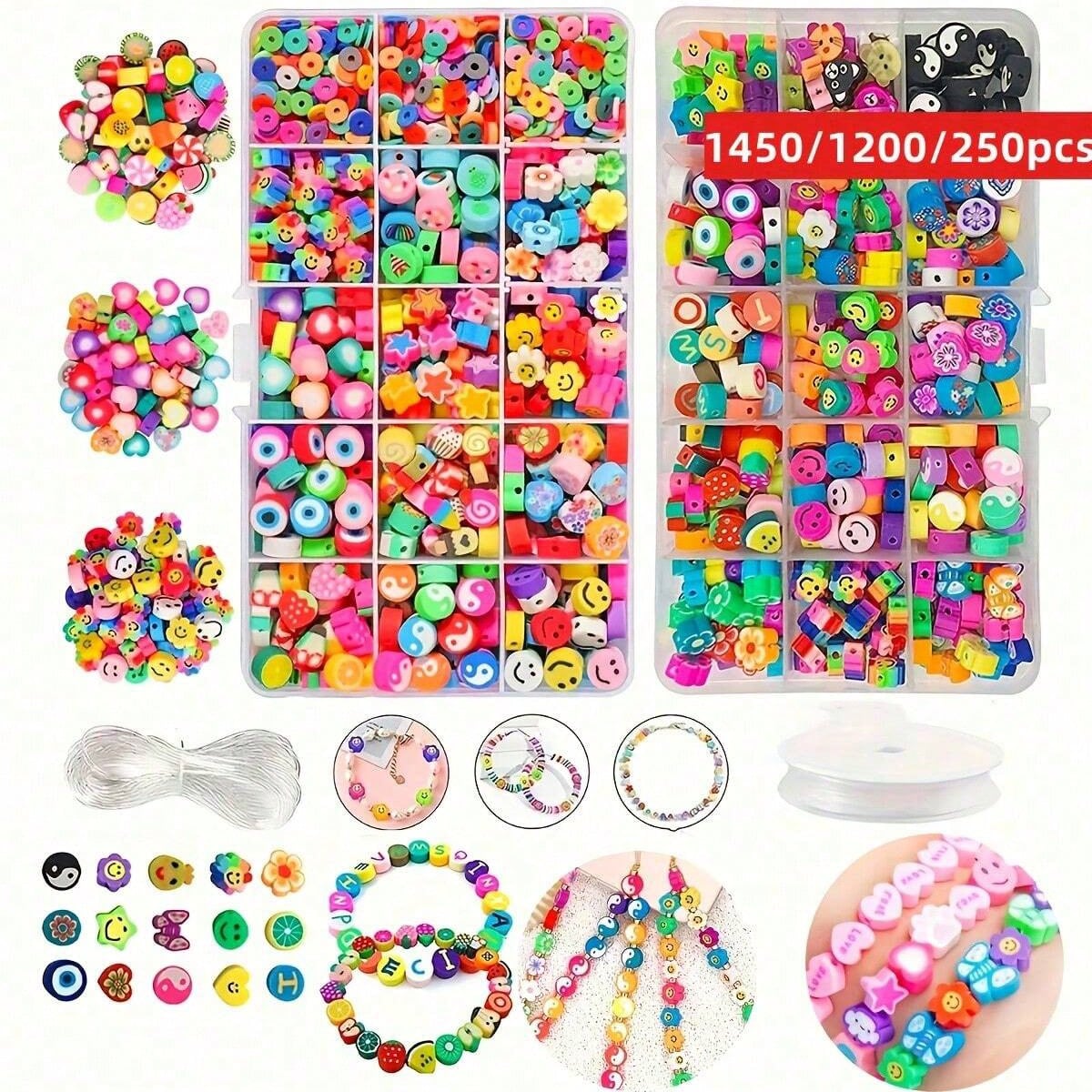 1450/1200/250pcs Set Manik-man - Jewelry Making In Clay ulasan dan harga