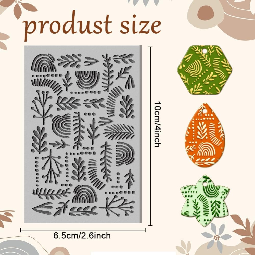 Lembar Tekstur Tanah Liat Poli - Jewelry Making In Clay ulasan dan harga