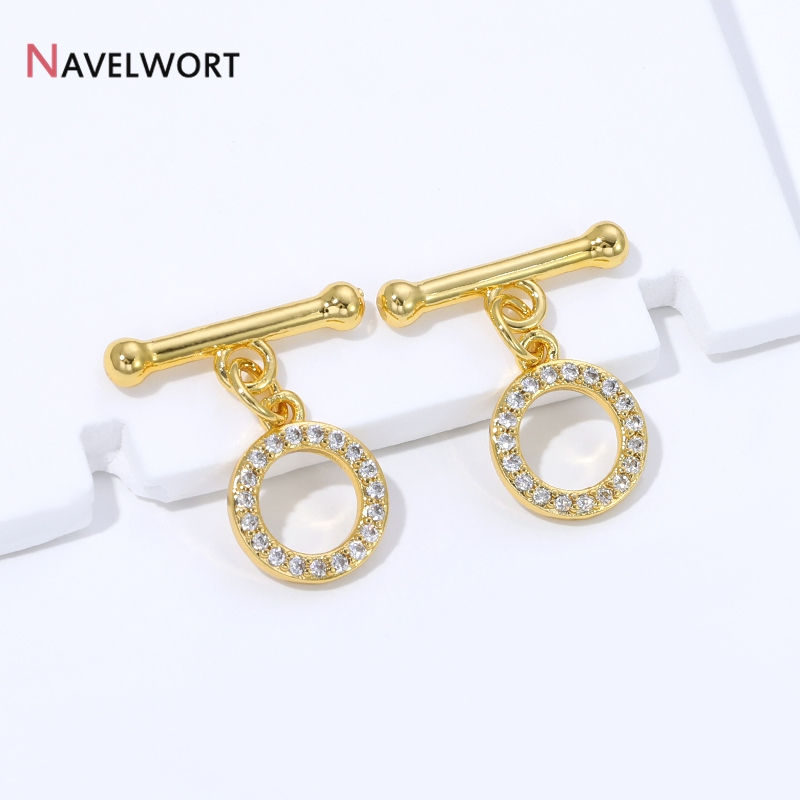 Konektor Kancing Emas 18K Lapi - Jewelry Making Essentials ulasan dan harga